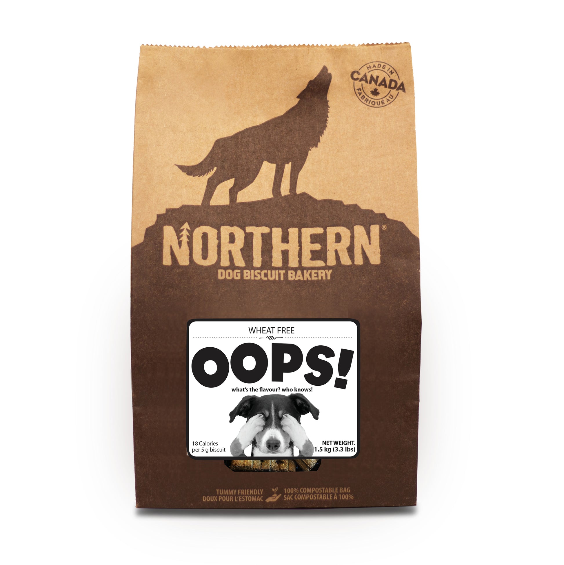 OOPS! 3 kg Dog Biscuits front view 